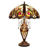 CH3T229IV16-DT3 Dark Bronze Double Lit Table Lamp