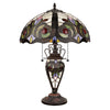 CH3T229IV16-DT3 Dark Bronze Double Lit Table Lamp