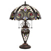 CH3T229IV16-DT3 Dark Bronze Double Lit Table Lamp