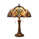 Lighting LENNON Tiffany-style Dark Bronze 2 Light Victorian Table Lamp 16" Shade