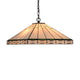 Lighting THEROS Tiffany-style 2 Light Mission Hanging Pendant Fixture 18" Shade