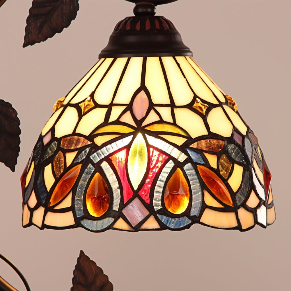 CHLOE Lighting SERENITY Victorian Tiffany-style Dark Bronze 1 Light Table Lamp 8’’ Wide CHL-CH3T353BV08-NT1