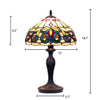 CHLOE Lighting SERENITY Tiffany-style Victorian Dark Bronze 1 Light Table Lamp 12’’ Shade CHL-CH3T353BV12-TL1