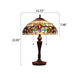 CHLOE Lighting SERENITY Victorian Tiffany-style Dark Bronze 2 Light Table Lamp 16’’ Wide CHL-CH3T353BV16-TL2