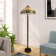 CHLOE Lighting SERENITY Victorian Tiffany-Style Dark Bronze 2 Light Floor Lamp 18’’ Wide CHL-CH3T353BV18-FL2