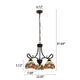 CHLOE Lighting SERENITY Victorian Tiffany-style Dark Bronze 3 Light Mini Chandelier 22’’ Wide CHL-CH3T353BV22-DD3
