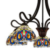 CHLOE Lighting SERENITY Victorian Tiffany-Style Dark Bronze 5 Light Large Chandelier 27’’ Wide CHL-CH3T353BV27-DD5