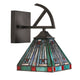 CH3T359BM06-WS1 Blackish Bronze Wall Sconce
