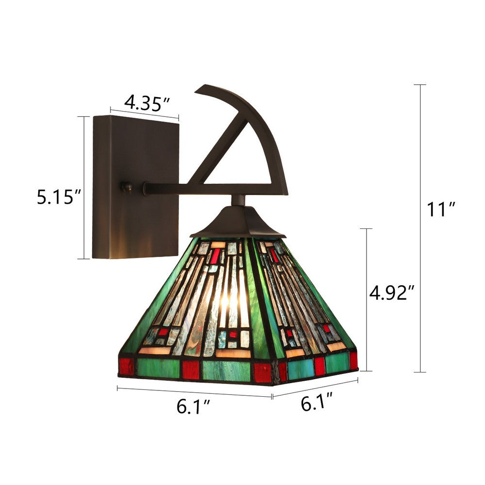 CH3T359BM06-WS1 Blackish Bronze Wall Sconce
