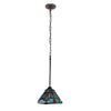 CHLOE Lighting INNES Tiffany-style Dark Bronze 1 Light Mini Pendant 8’’ Wide CHL-CH3T359BM08-DP1