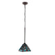 CHLOE Lighting INNES Tiffany-style Dark Bronze 1 Light Mini Pendant 8’’ Wide CHL-CH3T359BM08-DP1