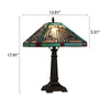 CHLOE Lighting INNES Mission Tiffany-style Blackish Bronze 1 Light Table Lamp 12’’ Wide CHL-CH3T359BM12-TL1