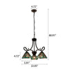 CHLOE Lighting INNES Mission Tiffany-style Blackish Bronze 3 Light Mini Chandelier 22’’ Wide CHL-CH3T359BM22-DD3