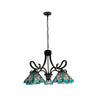 CHLOE Lighting INNES Mission Tiffany-Style Blackish Bronze 5 Light Large Chandelier 26’’ Wide CHL-CH3T359BM26-DD5