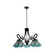 CHLOE Lighting INNES Mission Tiffany-Style Blackish Bronze 5 Light Large Chandelier 26’’ Wide CHL-CH3T359BM26-DD5