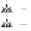 CHLOE Lighting INNES Mission Tiffany-Style Blackish Bronze 5 Light Large Chandelier 26’’ Wide CHL-CH3T359BM26-DD5