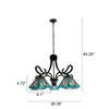 CHLOE Lighting INNES Mission Tiffany-Style Blackish Bronze 5 Light Large Chandelier 26’’ Wide CHL-CH3T359BM26-DD5