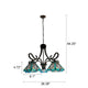 CHLOE Lighting INNES Mission Tiffany-Style Blackish Bronze 5 Light Large Chandelier 26’’ Wide CHL-CH3T359BM26-DD5