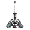 CH3T359BM27-DC5 Blackish Bronze Chandelier