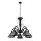 CH3T359BM27-DC5 Blackish Bronze Chandelier
