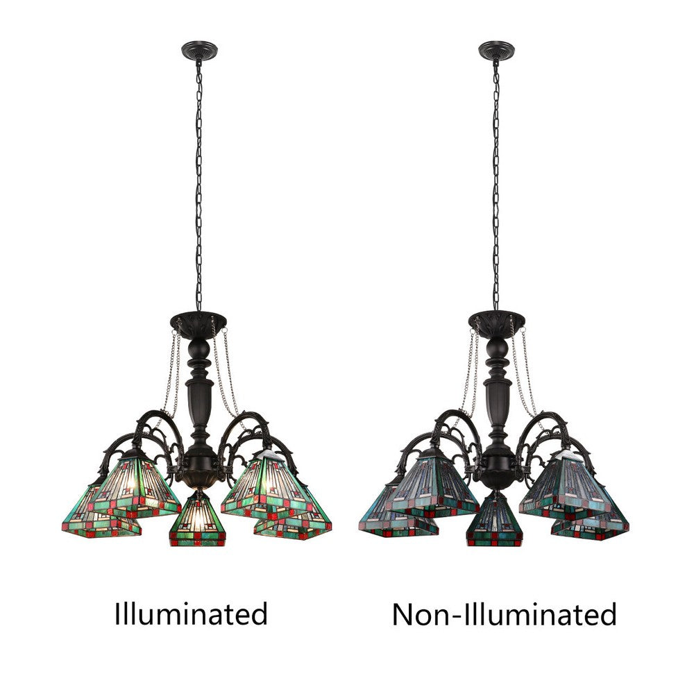 CH3T359BM27-DC5 Blackish Bronze Chandelier