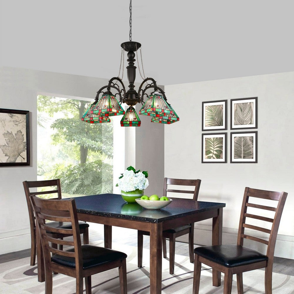 CH3T359BM27-DC5 Blackish Bronze Chandelier
