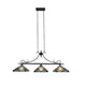 CHLOE Lighting INNES Mission Tiffany-Style Blackish Bronze 3 Light Island Pendant 47’’ Wide CHL-CH3T359BM47-IL3