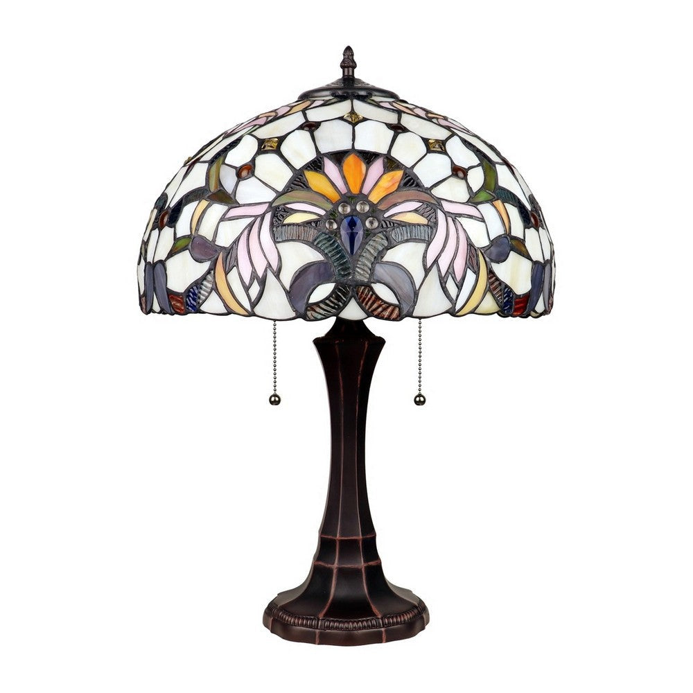 CHLOE Lighting CLAIRE Victorian-Style 2-Light Dark Bronze Finish Table Lamp 16’’ Wide CHL-CH3T361VI16-TL2