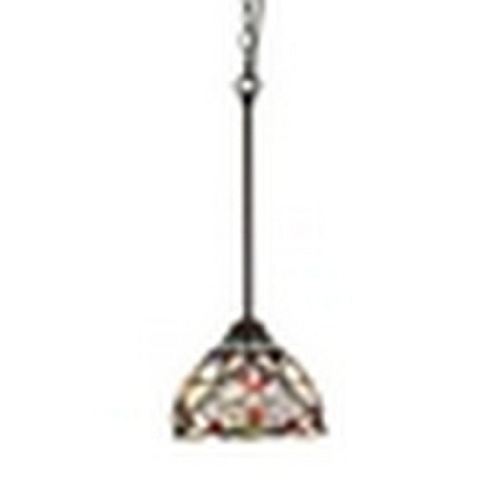 CHLOE Lighting GRENVILLE Victorian-Style Dark Bronze 1 Light Ceiling Mini Pendant 8" Wide