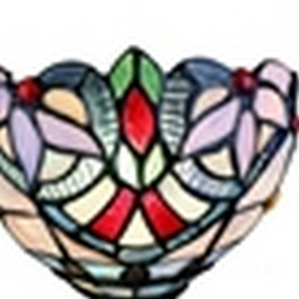 CHLOE Lighting GRENVILLE Victorian Tiffany-Style Blackish Bronze 1 Light Wall Sconce 8’’ Wide CHL-CH3T381VB08-WS1