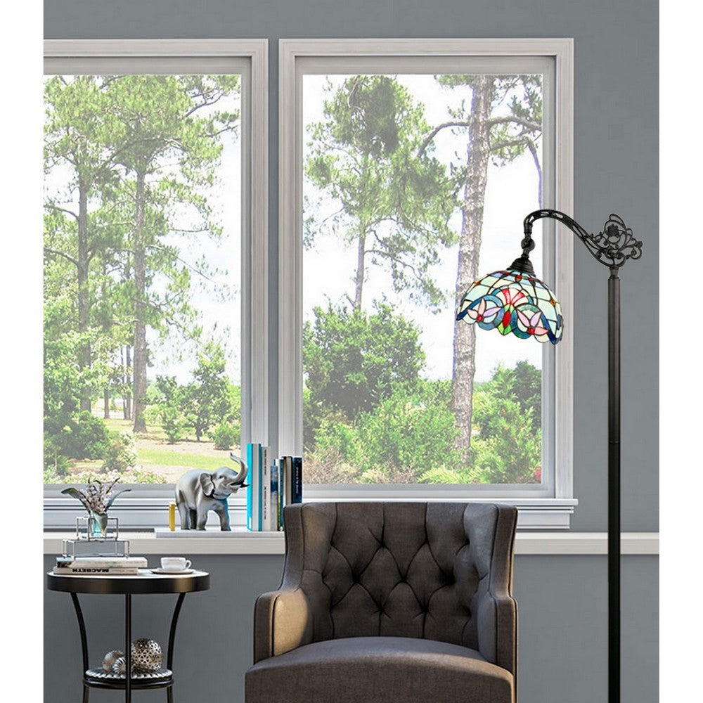 CHLOE Lighting GRENVILLE Victorian-Style 1-Light Dark Bronze Finish Reading Floor Lamp 11’’ Shade CHL-CH3T381VB11-RF1