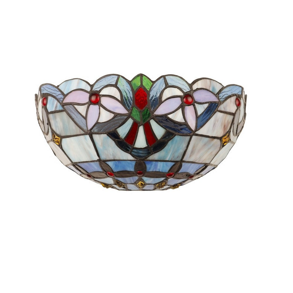 CHLOE Lighting GRENVILLE Victorian-Style 1-Light Dark Bronze Finish Wall Sconce 12’’ Shade CHL-CH3T381VB12-WS1