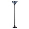CHLOE Lighting ’GRENVILLE’ Tiffany-style Victorian 1 Light Torchiere Floor Lamp 14’’ Shade CHL-CH3T381VB14-TF1
