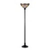 CHLOE Lighting "GRENVILLE" Tiffany-style Victorian 1 Light Torchiere Floor Lamp 14" Shade