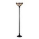 CHLOE Lighting "GRENVILLE" Tiffany-style Victorian 1 Light Torchiere Floor Lamp 14" Shade