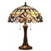 CHLOE Lighting "GRENVILLE" Tiffany-style Victorian 2 Light Table Lamp 16" Shade