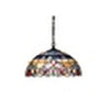 CHLOE Lighting "GRENVILLE" Tiffany-style Victorian 2 Light Ceiling Pendant Fixture 18" Shade