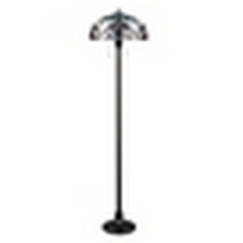 CHLOE Lighting GRENVILLE Victorian-Style Dark Bronze 2 Light Floor Lamp 18’’ Wide CHL-CH3T381VB18-FL2