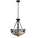 CHLOE Lighting GRENVILLE Victorian Tiffany-Style Dark Bronze 2 Light Inverted Ceiling Pendant 18’’ Wide CHL-CH3T381VB18-UP2