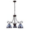CHLOE Lighting GRENVILLE Tiffany-Style Blackish Bronze 3-Light Victorian Mini-Chandelier 25’’ Wide CHL-CH3T381VB25-DD3