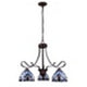 CHLOE Lighting GRENVILLE Tiffany-Style Blackish Bronze 3-Light Victorian Mini-Chandelier 25’’ Wide CHL-CH3T381VB25-DD3