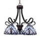 CHLOE Lighting GRENVILLE Victorian Tiffany-Style Dark Bronze 5 Light Chandelier 25’’ Wide CHL-CH3T381VB25-DD5