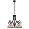 CHLOE Lighting GRENVILLE Victorian Tiffany-Style Dark Bronze 5 Light Chandelier 25" Wide