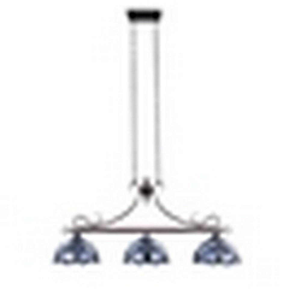 CHLOE Lighting GRENVILLE Victorian-Style Dark Bronze 3 Light Island Pendant 47’’ Wide CHL-CH3T381VB47-IL3