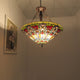Lighting ALMA Tiffany-style 3 Light Victorian Inverted Ceiling Pendant 24’’ Shade CHL-CH3T410RV24-UH3
