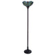 CHLOE Lighting EMPRESS Tiffany-style Dark Bronze 1 Light Torchiere Lamp 14’’ Shade CHL-CH3T471GD14-TF1