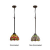 CHLOE Lighting EMPRESS Dragonfly Tiffany-style Dark Bronze 1 Light Mini Pendant 8’’ Wide CHL-CH3T471RD08-DP1
