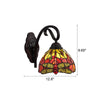 CHLOE Lighting EMPRESS Dragonfly Tiffany-style Dark Bronze 1 Light Wall Sconce 8’’ Wide CHL-CH3T471RD08-WS1