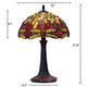 CHLOE Lighting EMPRESS Tiffany-style Dark Bronze 1 Light Table Lamp 12’’ Shade CHL-CH3T471RD12-TL1