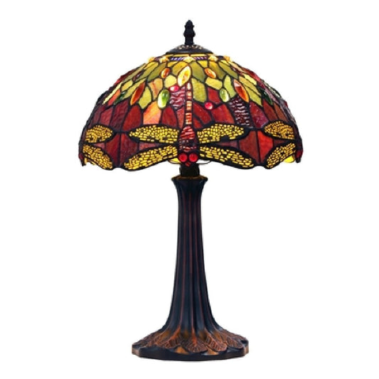 CHLOE Lighting EMPRESS Tiffany-style Dark Bronze 1 Light Table Lamp 12" Shade